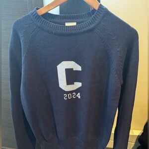 Preppy Sweater- Columbia Blue